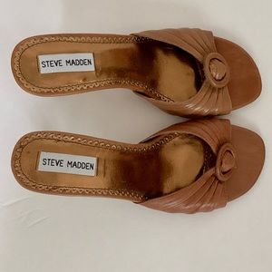 Steve Madden Slip-on Sandals with heel size 7